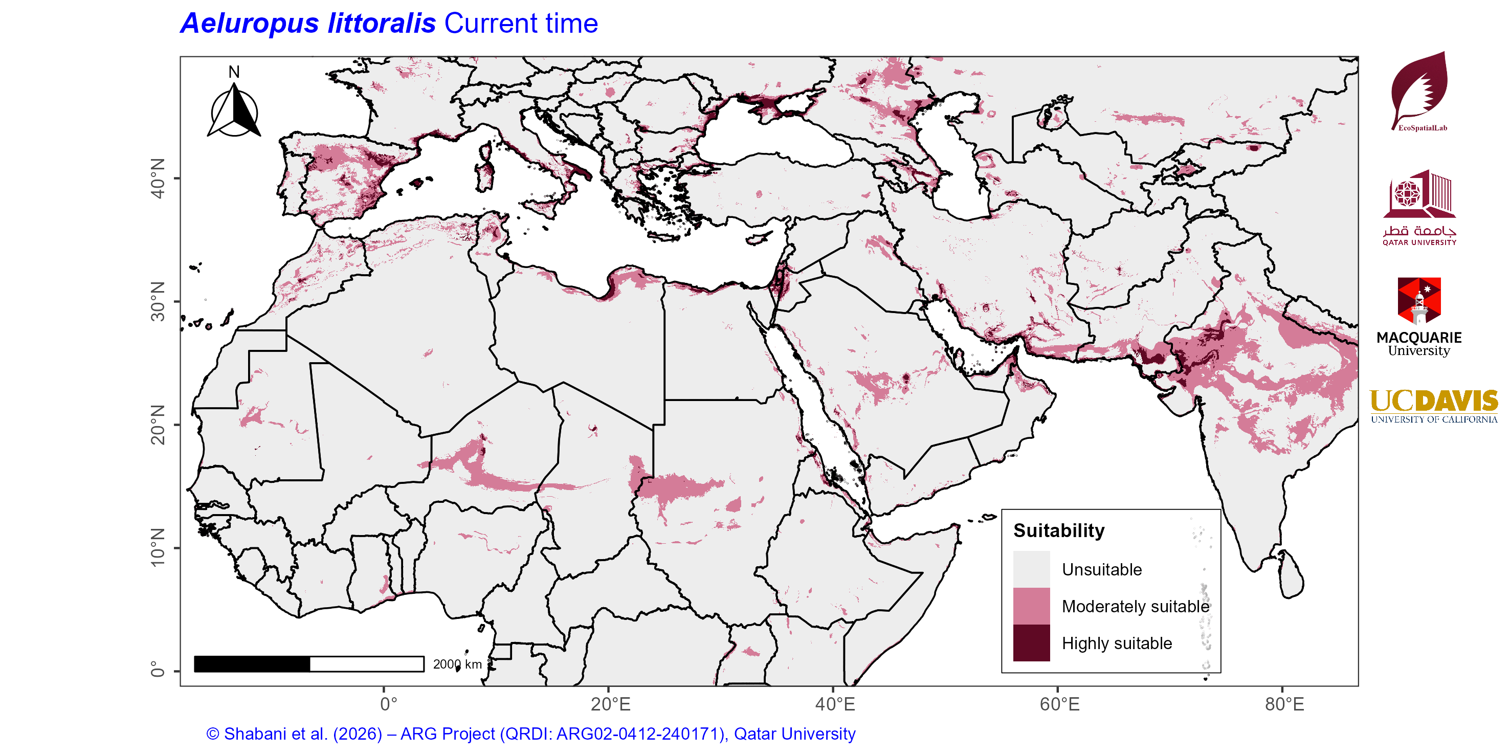 Projected Climate Suitability in the Mediterranean–Middle East–North Africa Dryland Belt Current