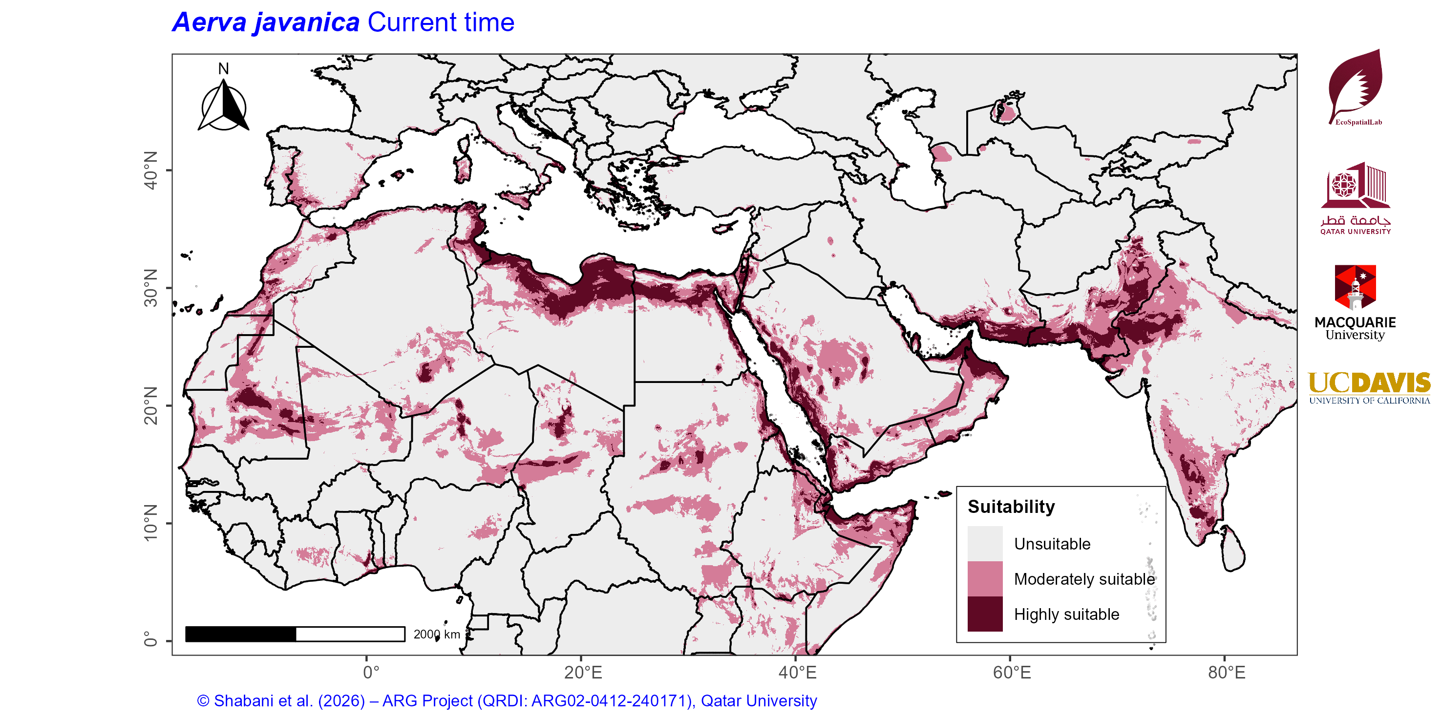 Projected Climate Suitability in the Mediterranean–Middle East–North Africa Dryland Belt Current
