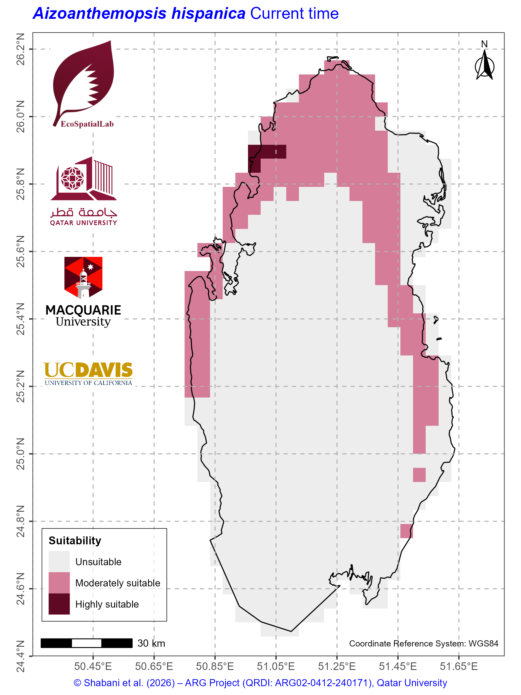 Qatar Climate Suitability Current