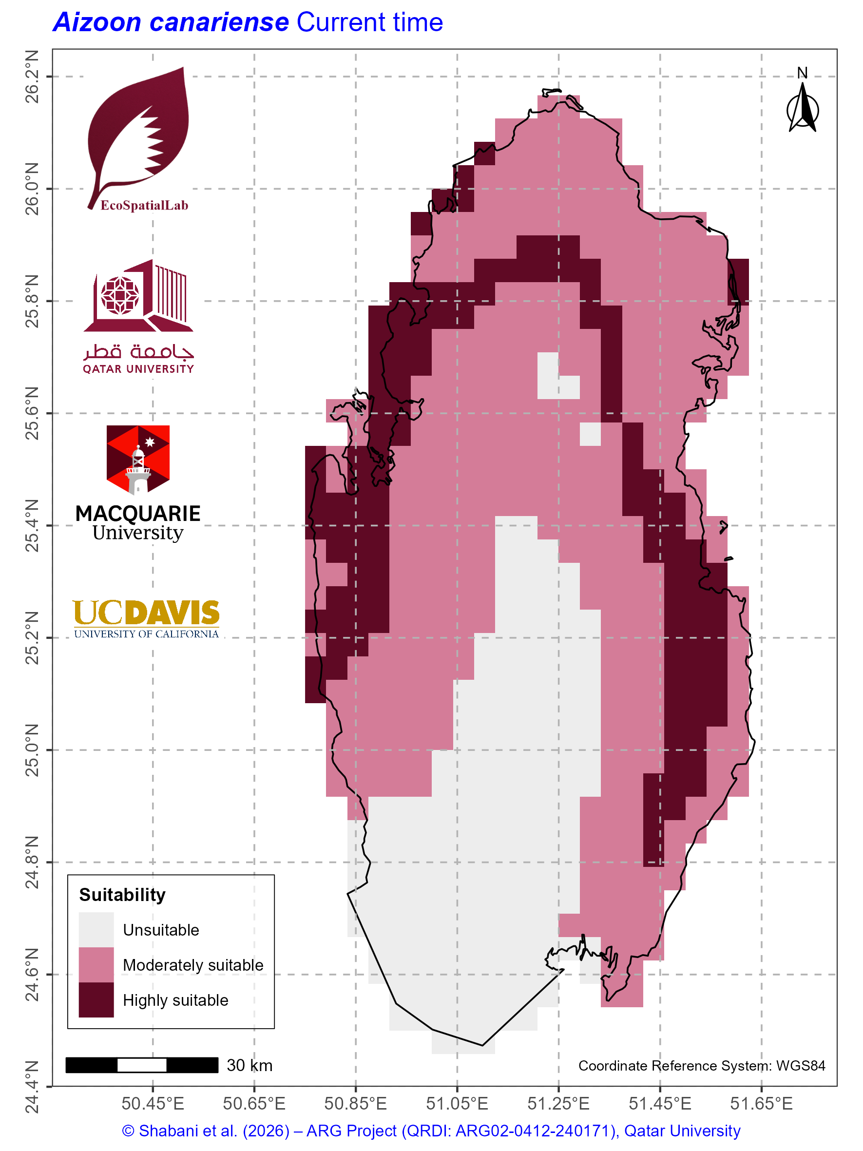 Qatar Climate Suitability Current
