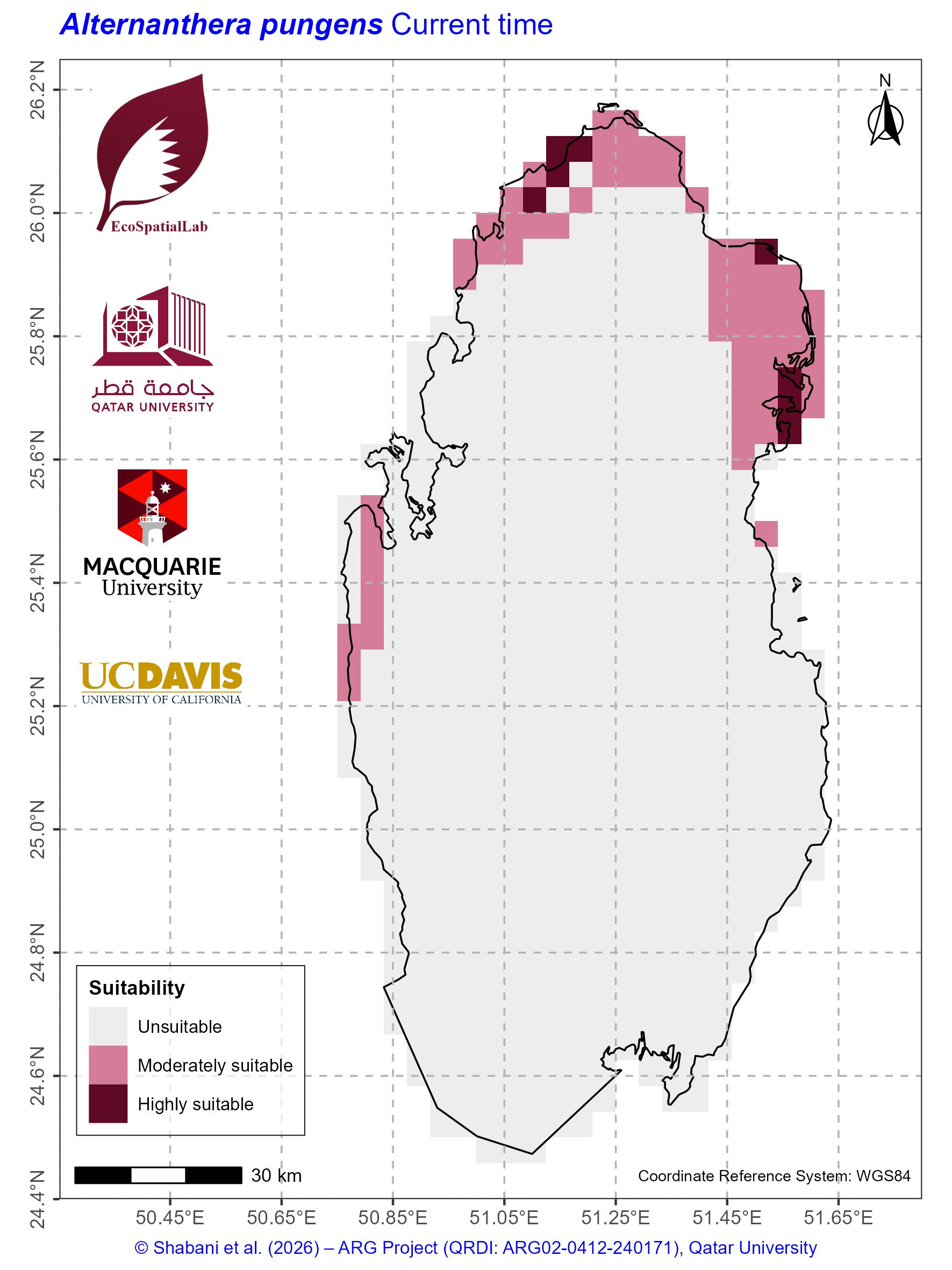 Qatar Climate Suitability Current