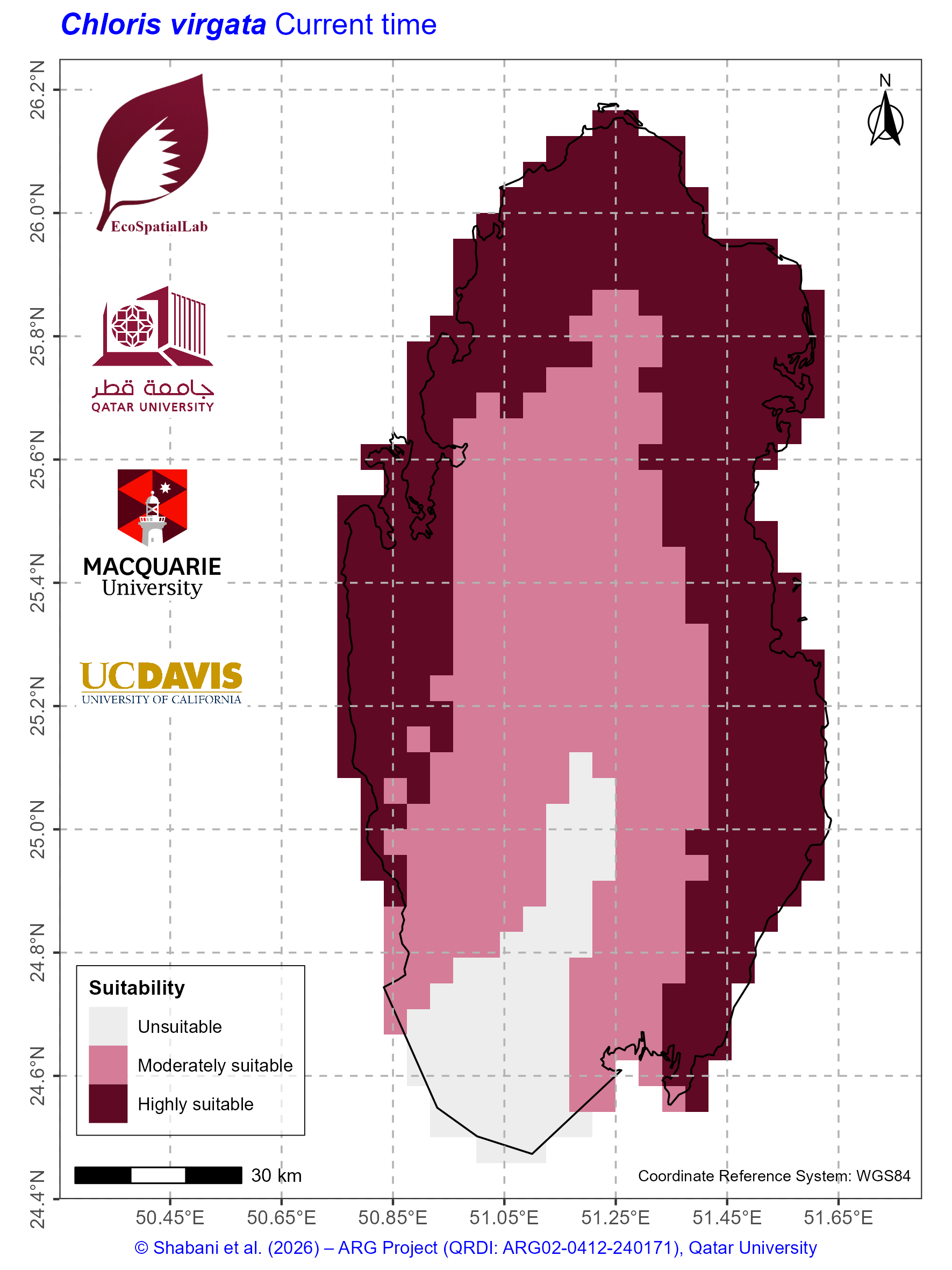 Qatar Climate Suitability Current