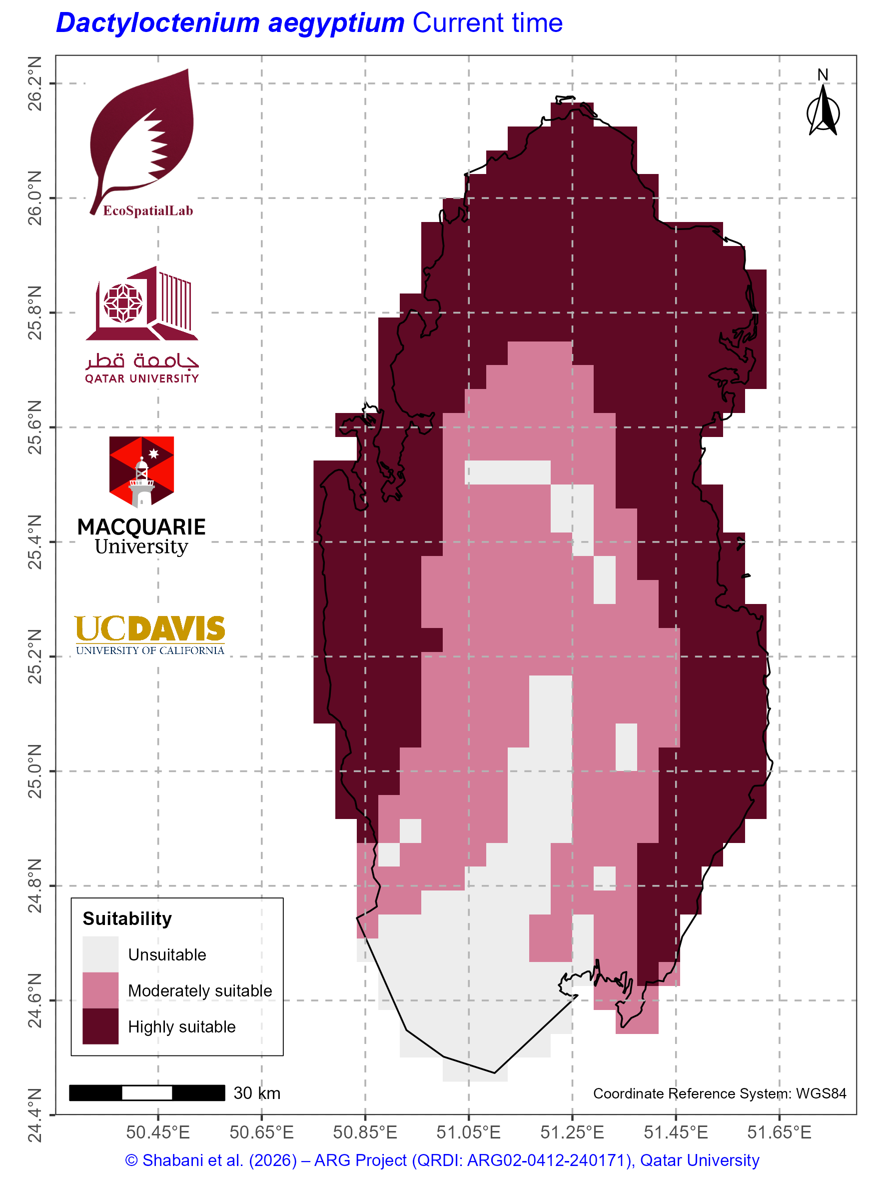 Qatar Climate Suitability Current