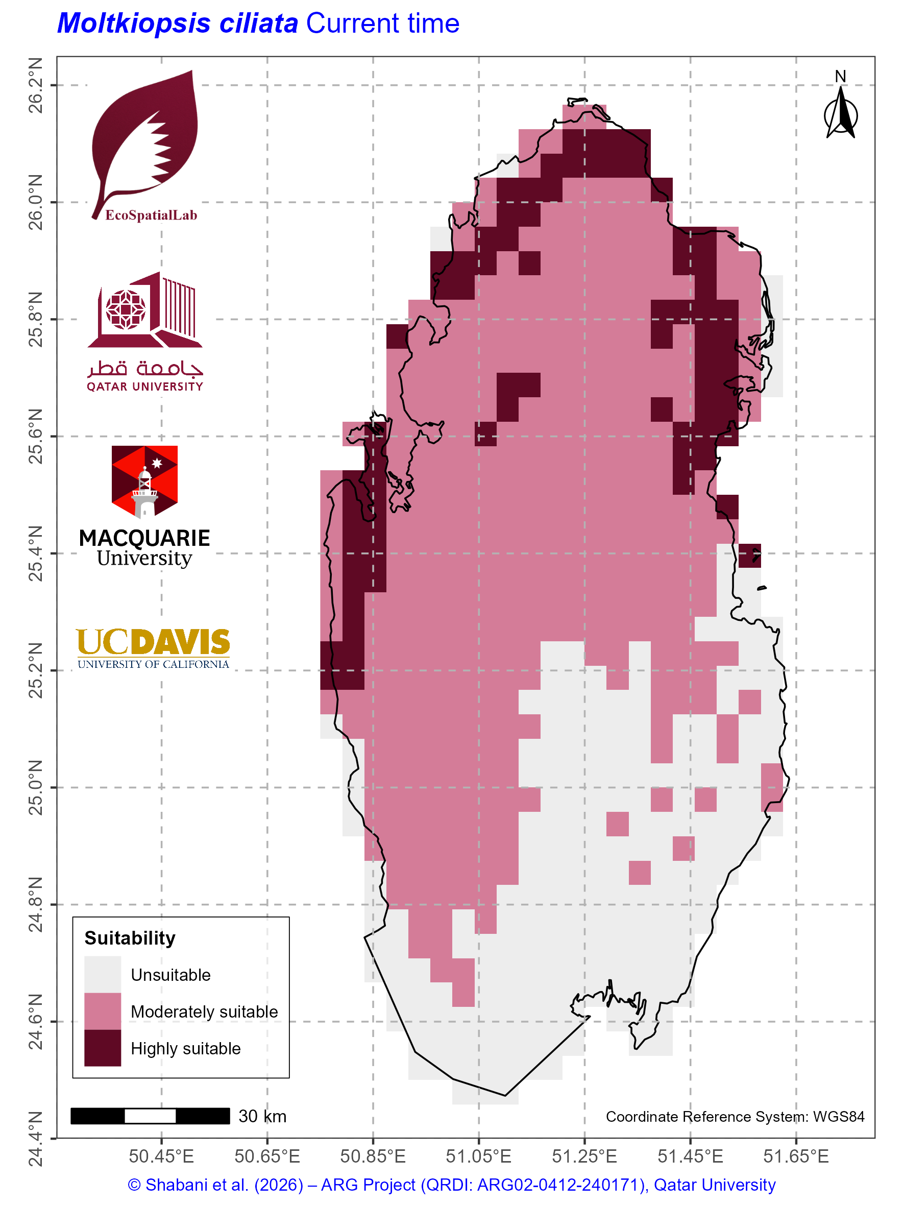 Qatar Climate Suitability Current