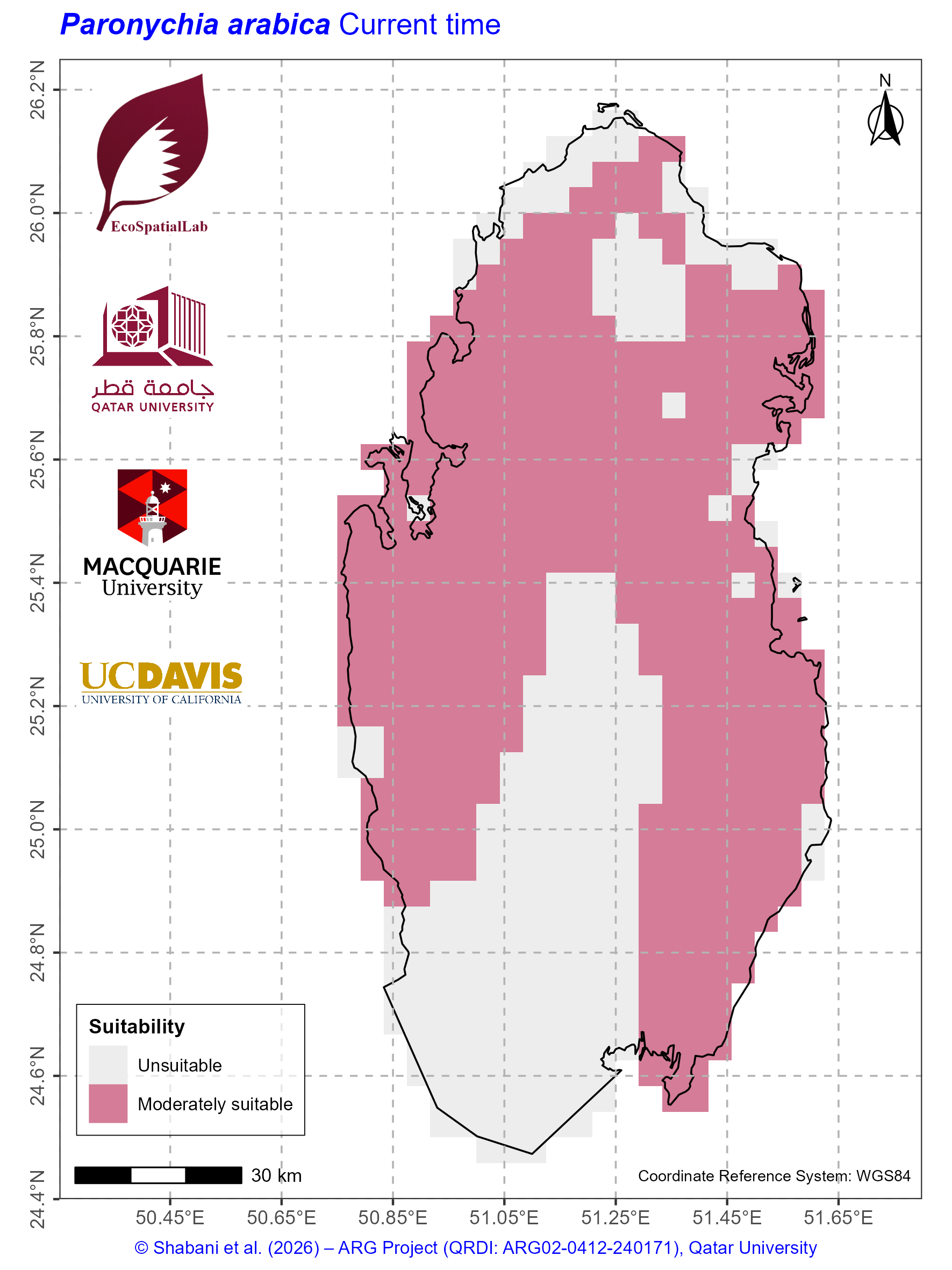 Qatar Climate Suitability Current