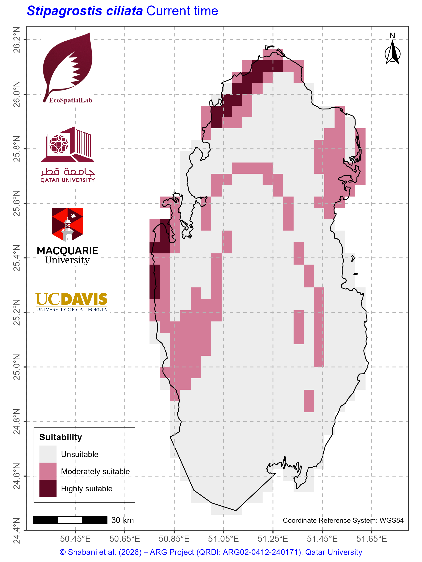 Qatar Climate Suitability Current
